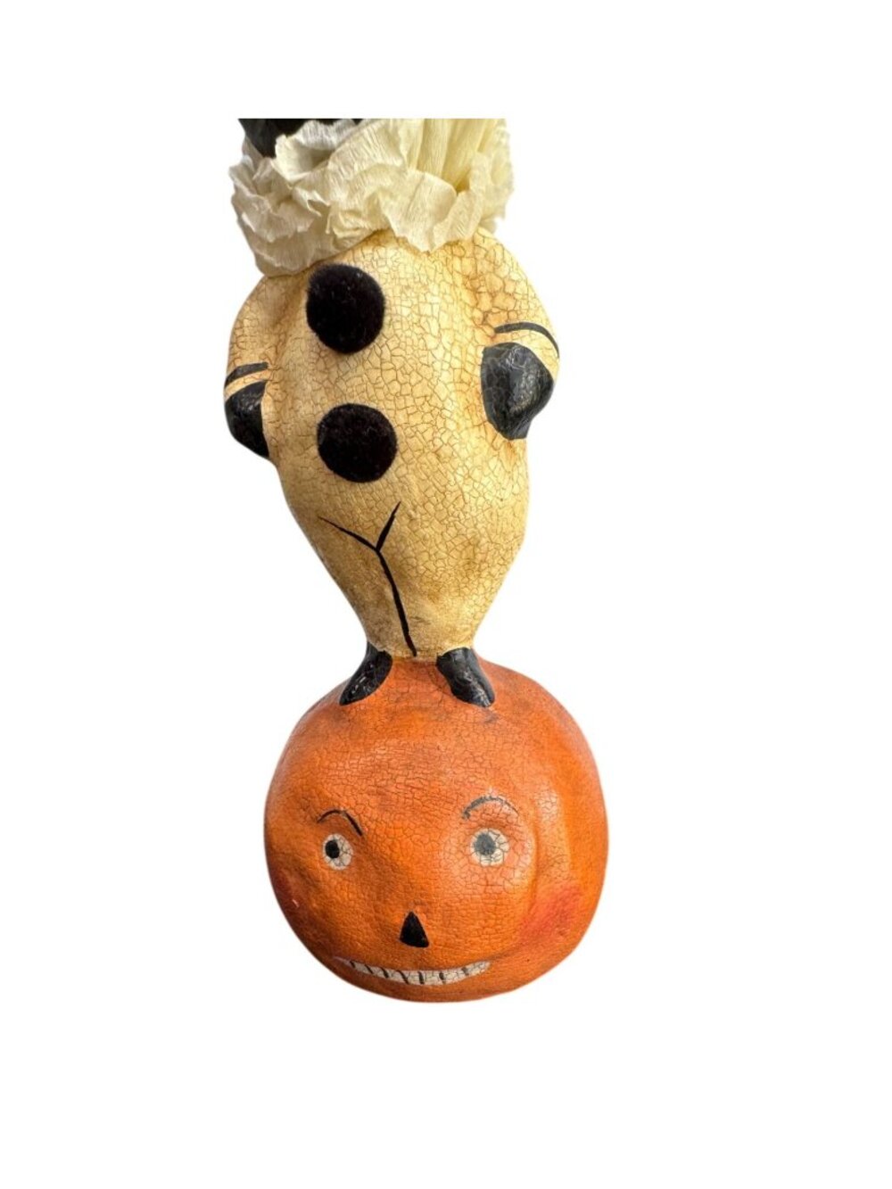 Nicol Sayre Cat And Jack Black Cat On Pumpkin Halloween 2003 Retired 9 1/2" - Picture 4 of 10